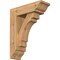 Ekena Millwork Merced Traditional Smooth Bracket w/ Offset Brace, Western Red Cedar, 5 1/2"W x 16"D x 20"H BKT0604X16X20MRC01SWR - alternate 1